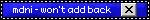 mdni - won't add back