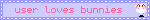 user loves bunnies