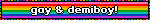gay & demiboy!