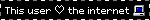 This user ♡ the internet