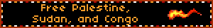 Free Palestine, Sudan, and Congo