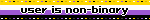 user is non-binary
