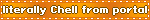literally Chell from portal