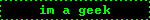 im a geek