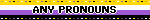 ANY PRONOUNS