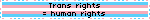 Trans rights = human rights