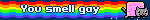You smell gay