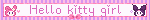 Hello kitty girl