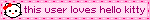 this user loves hello kitty