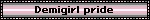 Demigirl pride
