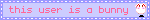 this user is a bunny