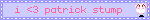 i <3 patrick stump