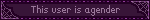 This user is agender