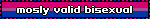 mosly valid bisexual