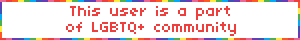 This user is a part of LGBTQ+ community