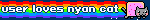 user loves nyan cat