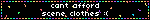 cant afford scene clothes :(