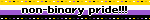non-binary pride!!!