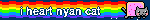 i heart nyan cat