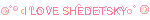 I LOVE SHEDETSKY