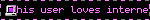 This user loves internet