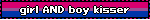 girl AND boy kisser