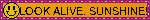 LOOK ALIVE, SUNSHINE!