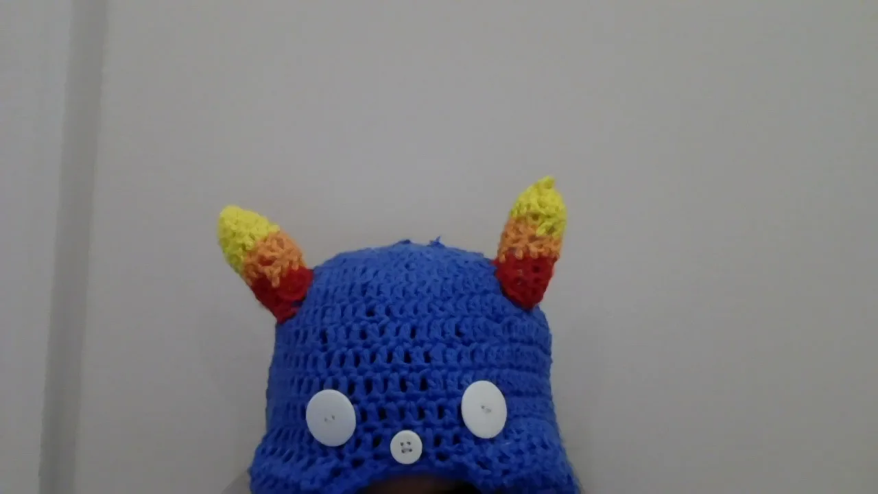 nepeta hat on my head