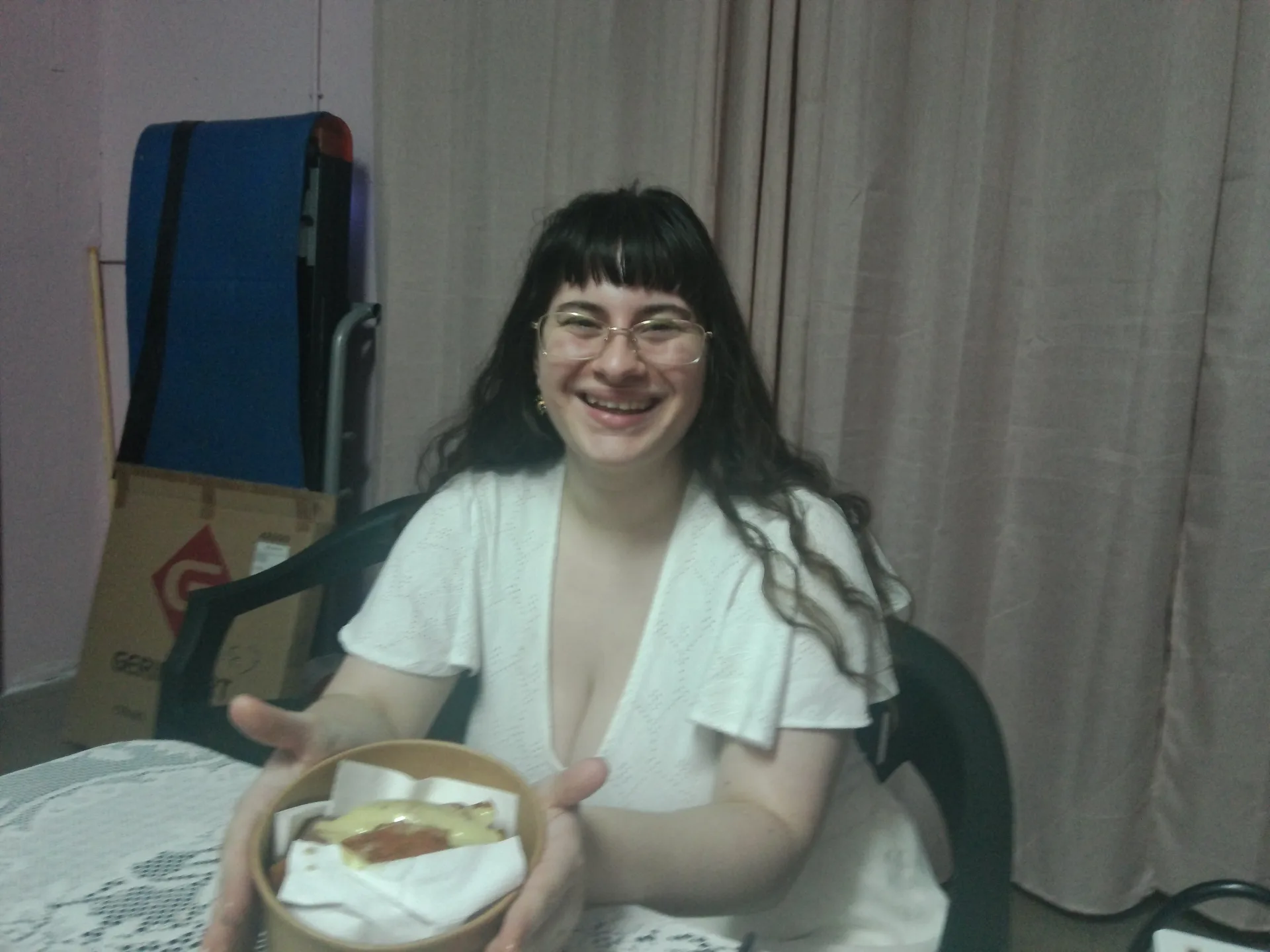 Me with a melted ice cream bun