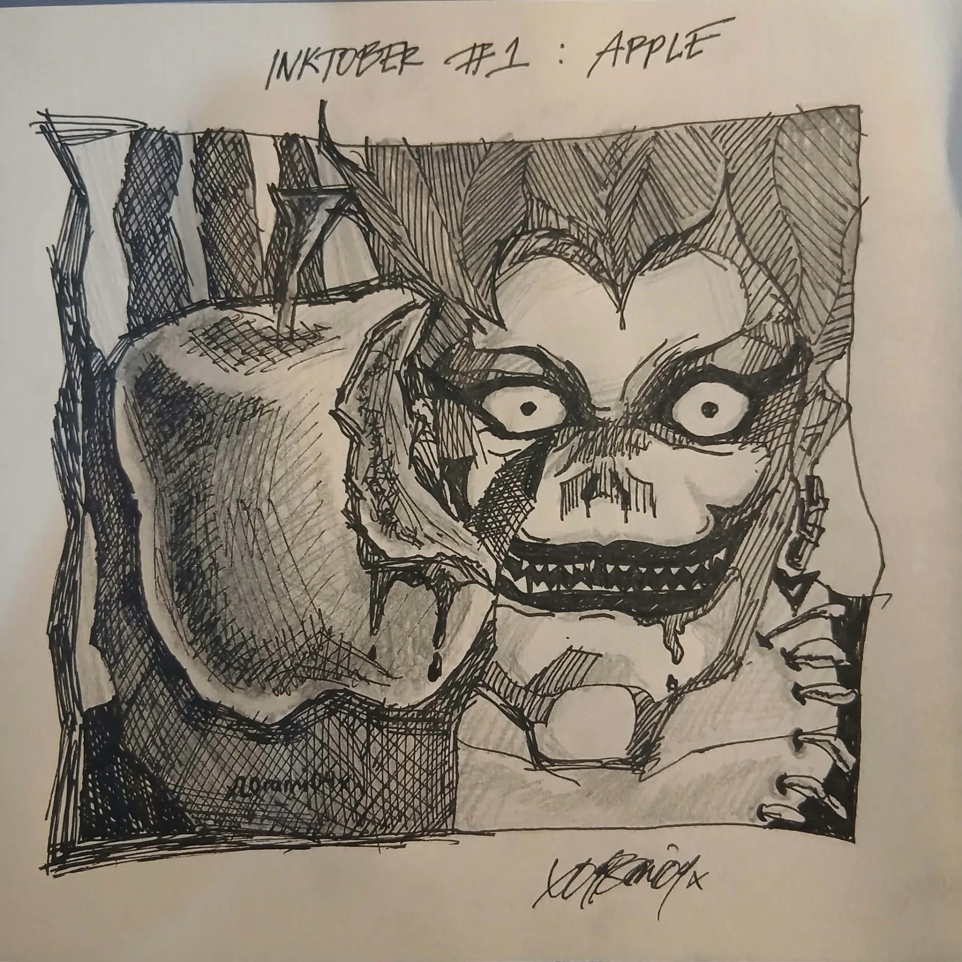 INKTOBER 2026 DAY 1: APPLE x20rami04x