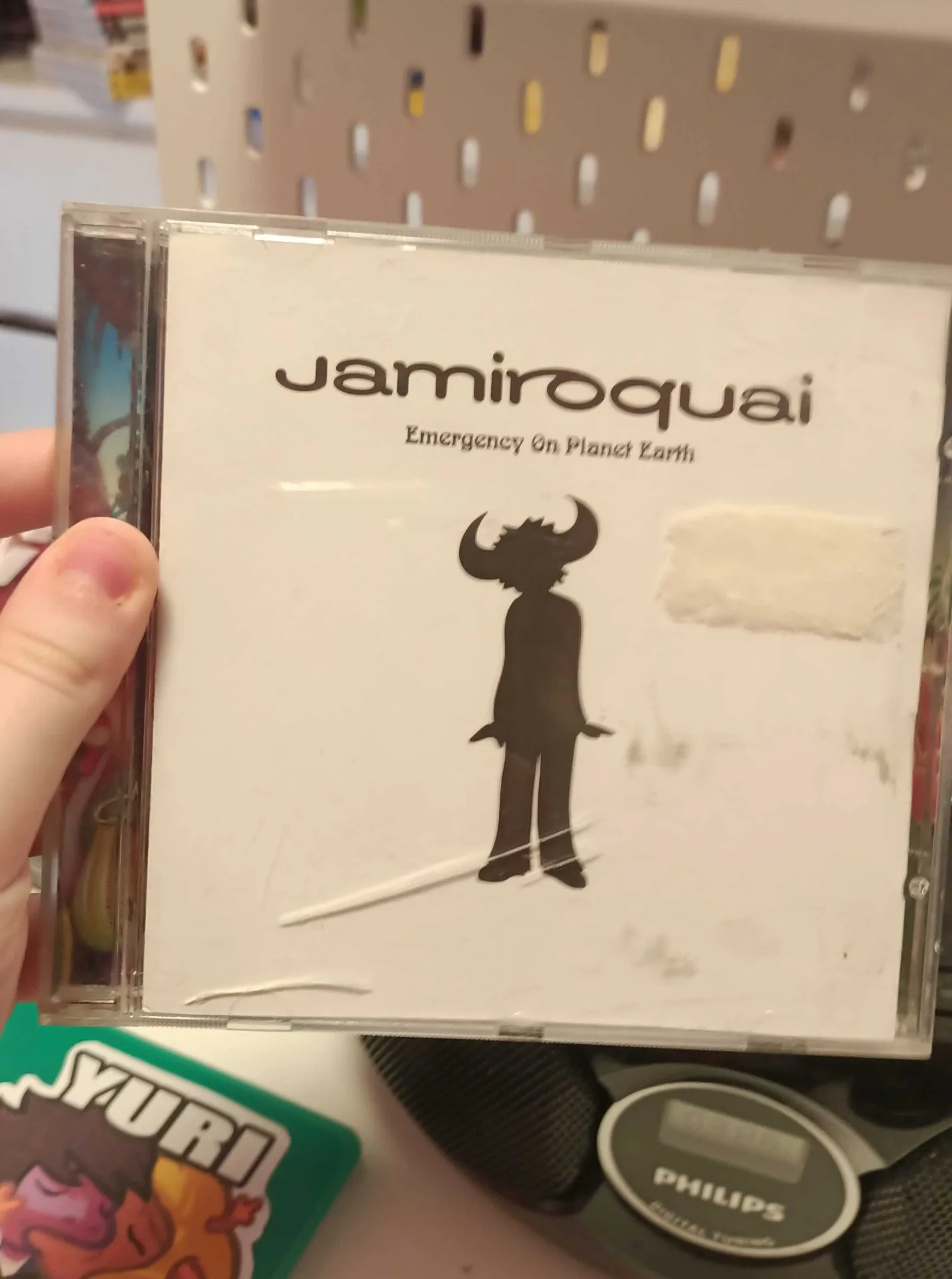 An used copy of Jamiroquai's Emergency on Planet Earth
