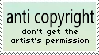 anti copyright. don't get the artist's permission
