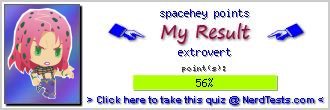 spacehey points -- Make and Take a Fun Test @ NerdTests.com's User Tests!
