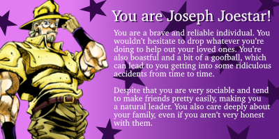 Which JJBA Stardust Crusader are you?