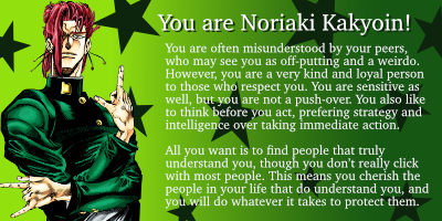 Which JJBA Stardust Crusader are you?