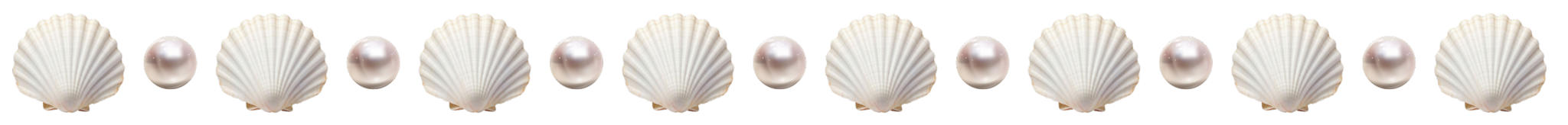 seashell + pearl divider