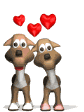 dogs in love