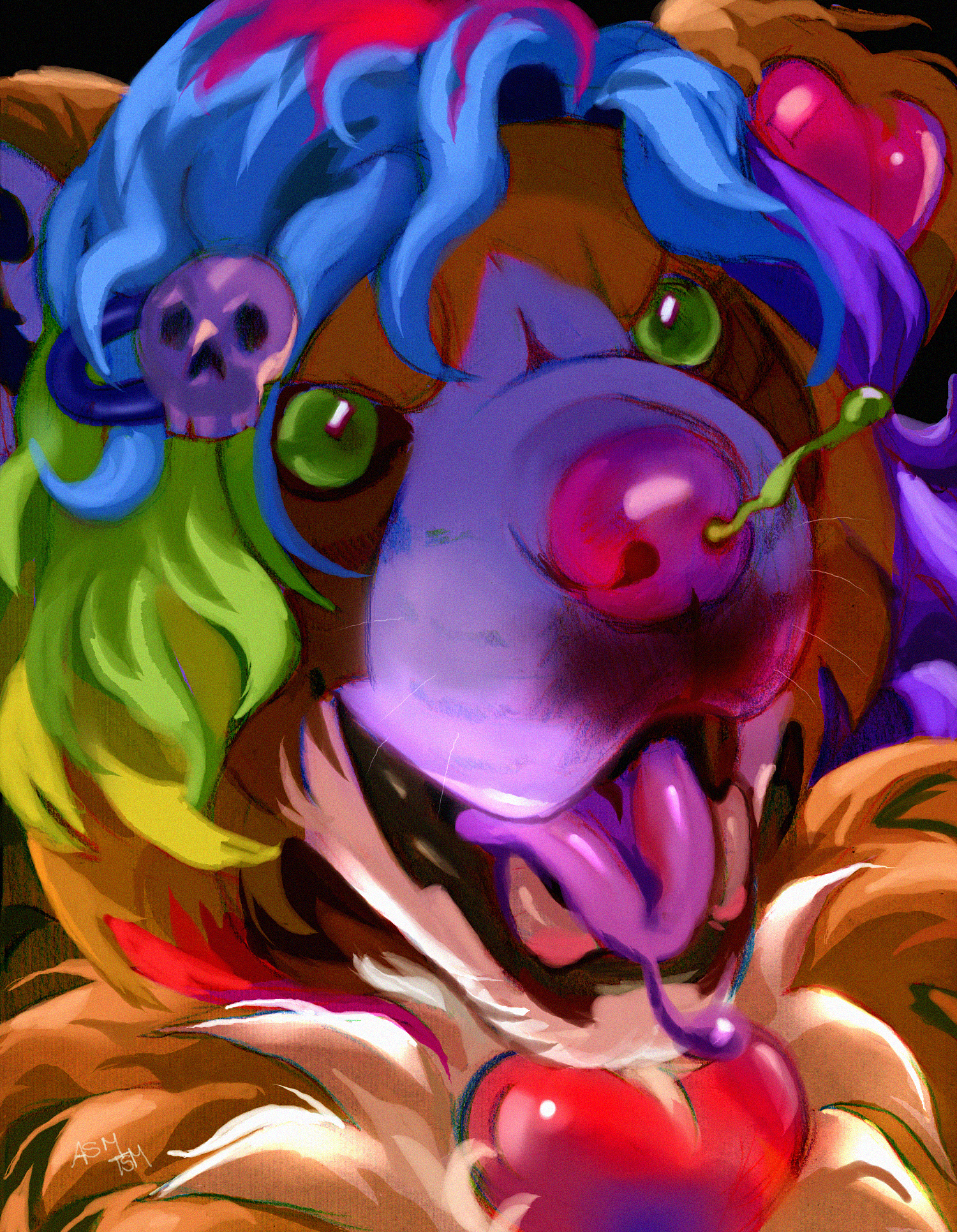 done on paper and colored in paint tool sai