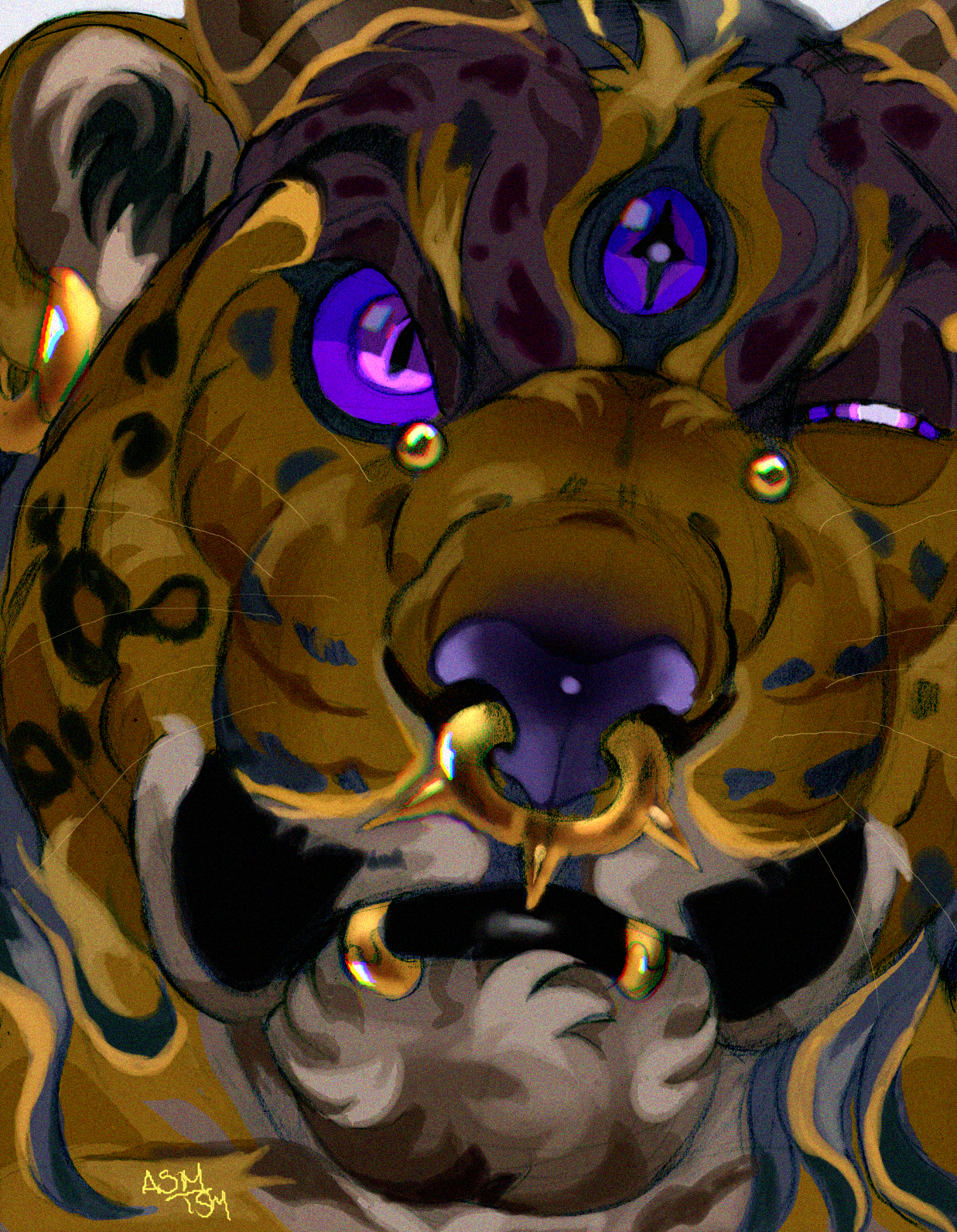 done on paper and colored in paint tool sai