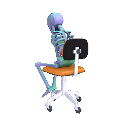 Work Monday Sticker - Find & Share on GIPHY | Skeleton, Bones funny, Spoopy