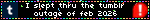 blinkie: i slept through the feb 2026 tumblr outage