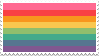 stamp: pastel rainbow flag