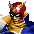 captain falcons icon from f-zero gx