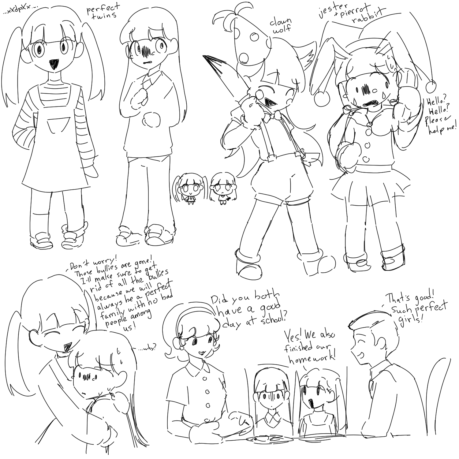first ever concepts for PERFECT TWINS