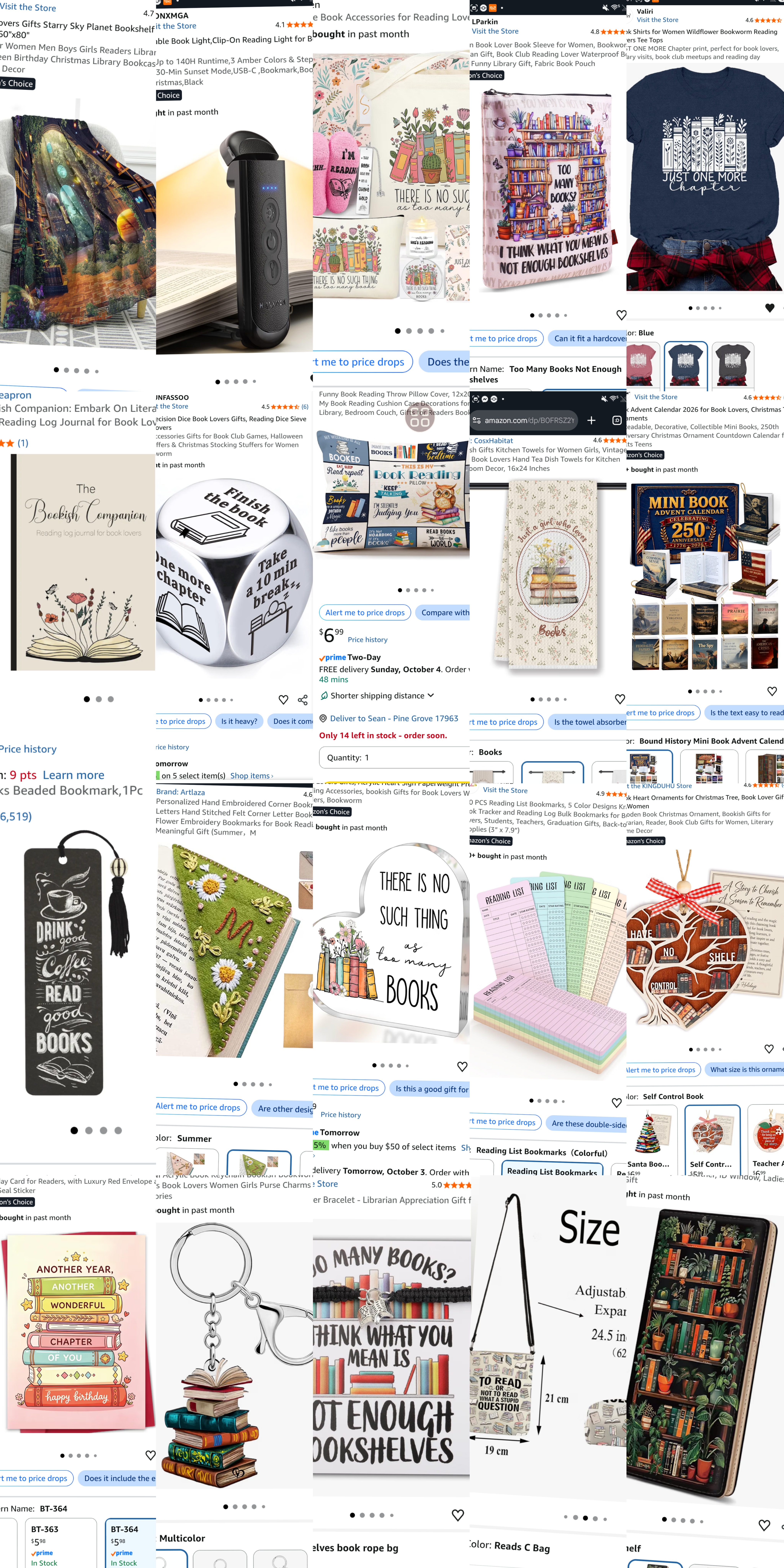 Bookish items