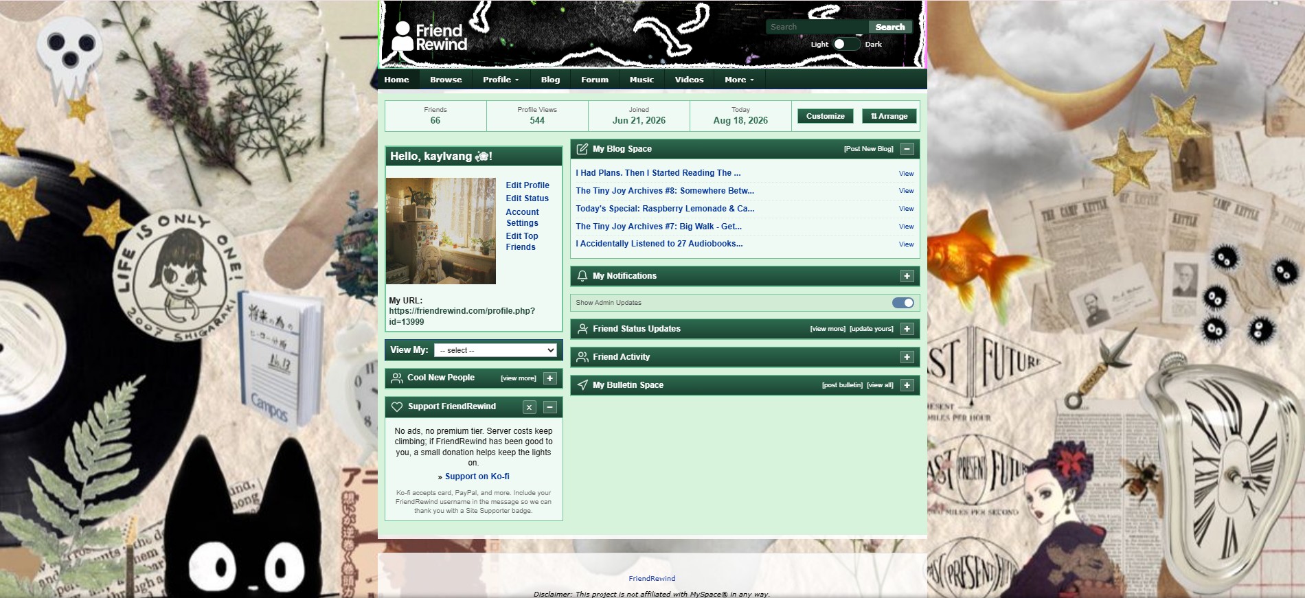 site page