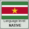 Surinamese Language Level Native