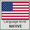 English Language Level Native