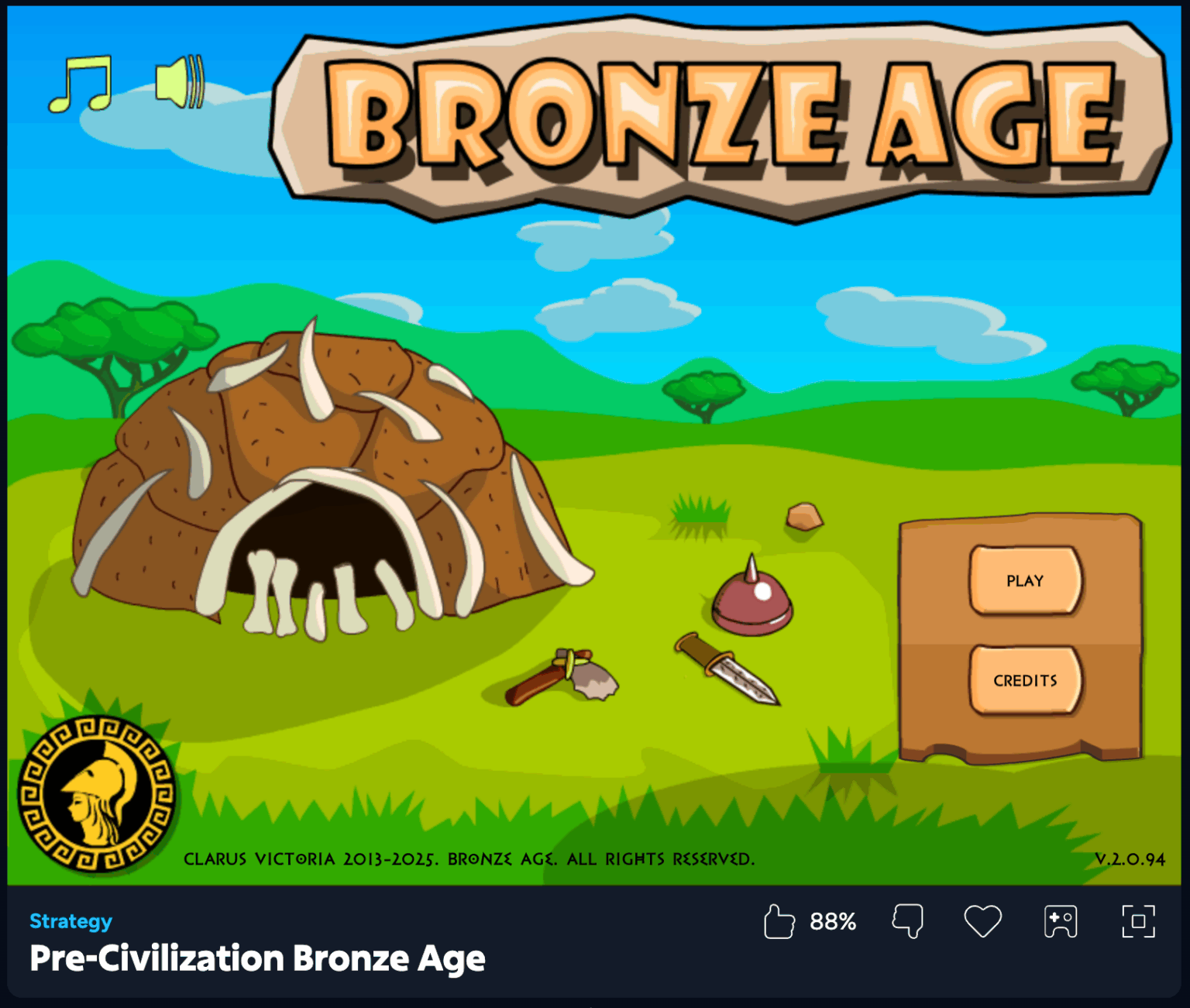 Pre-Civilization Bronze Age - PLay Free Game Online Now