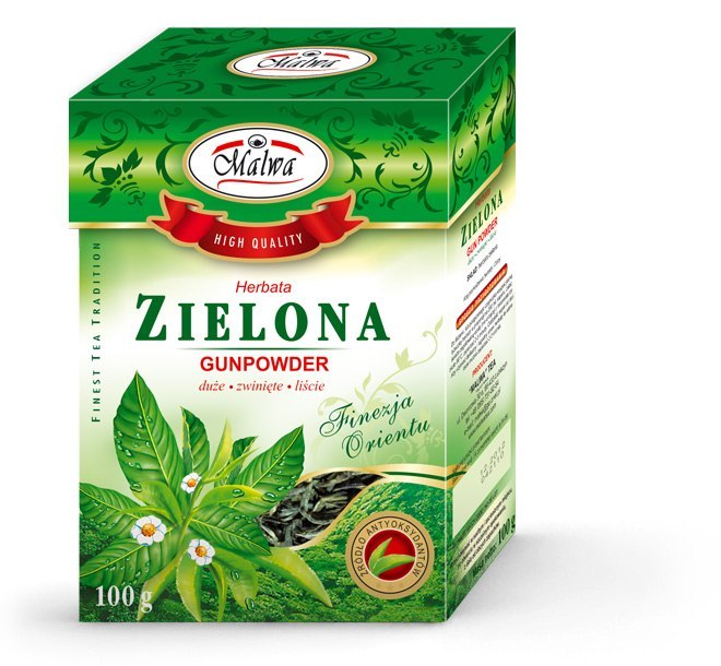 Malwa green gunpowder tea
